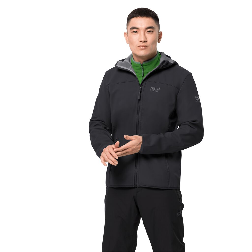 Jack Wolfskin NORTHERN POINT softshell μπουφαν ανδρικα μαυρα | GR5369917